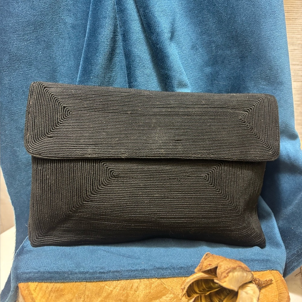 Vintage “Genuine Corde” Black Clutch/Purse